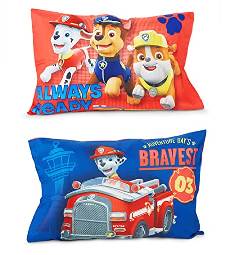 Paw Patrol Toddler Bedding Set, Calling All Pups Blue Comforter Sheets Reversible Pillowcase, 4 Piece Standard Toddler Bed 2.0cm 3 Product: Paw Patrol Calling All Pups 4 Piece Toddler Bedding Set – Includes Comforter, Sheet Set – Fitted + Top Sheet + Reversible Pillowcase for Boys Bed, Blue