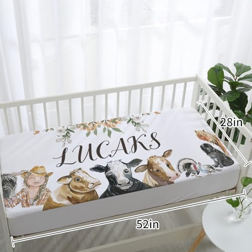 Personalized Baby Crib Bedding Set, Animal Theme Nursery Set, Custom Name, 4 Piece Minky Blanket 32.5cm 5 Product: Personalized Baby Crib Bedding Set – 4-Piece Animal Theme Custom Name Nursery Set with Double Layer Blanket, Fitted Sheet, Changing Pad Cover and Wall Art, Unique Crib Gift for Newborn Boys Girls