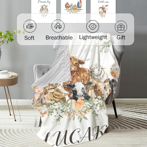 Personalized Baby Crib Bedding Set, Animal Theme Nursery Set, Custom Name, 4 Piece Minky Blanket 32.5cm 1 Product: Personalized Baby Crib Bedding Set – 4-Piece Animal Theme Custom Name Nursery Set with Double Layer Blanket, Fitted Sheet, Changing Pad Cover and Wall Art, Unique Crib Gift for Newborn Boys Girls