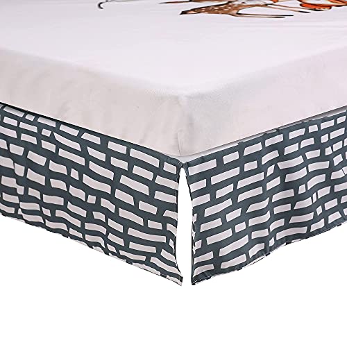 Woodland Animals Crib Bedding Set, Boys Nursery Quilt Sheet Skirt, Standard Crib, 35 x 45in 4 Product: PINNKKU 3-Piece Crib Bedding Set for Boys, Includes Crib Skirt, Blanket, Sheet, Woodland Animals, Standard Size