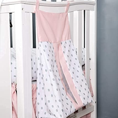 Product: PINNKKU 4-Piece Crib Bedding Set for Boy & Girl, Includes Skirt, Blanket, Sheet & Diaper Bag, Floral, Standard Size