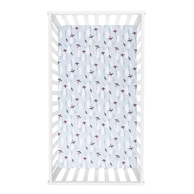 Product: Sammy & Lou Adventure Awaits Air Traveler Breathable 3-Piece Baby Nursery Crib Bedding Set, Includes Quilt, Fitted Crib Sheet, and Crib Skirt