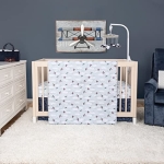 Product: Sammy & Lou Adventure Awaits Air Traveler Breathable 3-Piece Baby Nursery Crib Bedding Set, Includes Quilt, Fitted Crib Sheet, and Crib Skirt