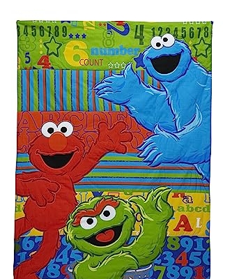 Sesame Street Toddler Bedding Set, ABC 123 4 Piece Comforter, Sheet, Pillowcase, 45 W x 60 L 8 Product: Sesame Street ABC 123 4 Piece Toddler Set