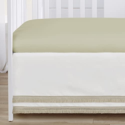 Green Boho Floral Baby Crib Bedding Set, 4 Piece Quilt Fitted Sheet Skirt Diaper Stacker, Sage Wildflower Nursery Set 11 Product: Sweet Jojo Designs 4-Piece Baby Crib Bedding Set (Green Boho Floral) for Girls, Infants/Nursery incl. Blanket, Fitted Sheet, Skirt, Diaper Stacker (Flower, Garden, Bohemian, Farmhouse, Wildflower)