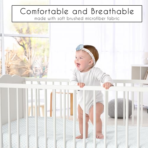 Product: Sweet Jojo Designs 4-Piece Baby Crib Bedding Set (Pink/Blue Boho Floral) for Girls, Infants/Nursery incl. Blanket, Fitted Sheet, Skirt, Diaper Stacker (Watercolor, Rose, Polka Dot, Shabby Chic, Navy)