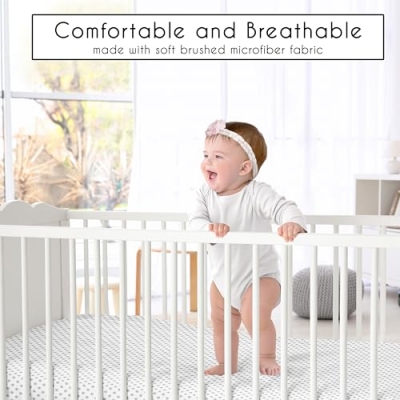 Product: Sweet Jojo Designs 4-Piece Baby Crib Bedding Set (Pink/Grey Boho Floral) for Girls, Infants/Nursery incl. Blanket, Fitted Sheet, Skirt, Diaper Stacker (Watercolor, Elegant Rose Polka Dot, Blush Gray)