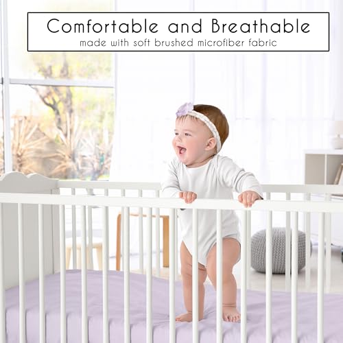 Product: Sweet Jojo Designs 4-Piece Baby Crib Bedding Set (Purple Lavendar Boho Floral) for Girls, Infants/Nursery incl. Blanket, Fitted Sheet, Skirt, Diaper Stacker (Vintage, Elegant, Shabby Chic, Wildflower)