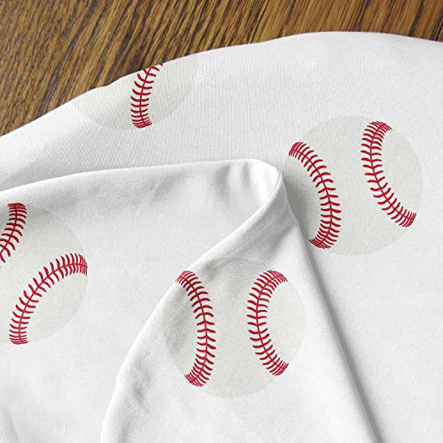 Product: Sweet Jojo Designs Baseball Baby Boy Cocoon and Beanie Hat 2pc Set Jersey Stretch Knit Sleeping Bag for Infant Newborn Nursery Sleep Wrap Sack - Red and White Americana Sports