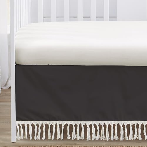 Product: Sweet Jojo Designs Black Boho Floral Baby Crib Bedding Set for Girls 6pc - BreathableBaby Breathable Mesh Crib Liner Nursery Blanket Fitted Sheet - Wildflower Vintage Orange Teal Bohemian Farmhouse