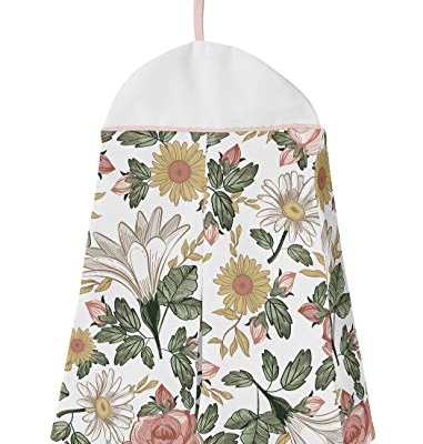 Product: Sweet Jojo Designs Blush Pink Yellow Vintage Floral Boho Girl Baby Crib Bedding Set Infant Nursery BreathableBaby Breathable Mesh Crib Liner Blanket Sheet Skirt 6 PC Bohemian Shabby Chic Rose Flower