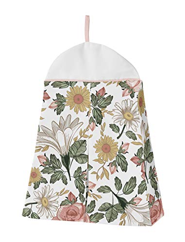 Product: Sweet Jojo Designs Blush Pink Yellow Vintage Floral Boho Girl Baby Crib Bedding Set Infant Nursery BreathableBaby Breathable Mesh Crib Liner Blanket Sheet Skirt 6 PC Bohemian Shabby Chic Rose Flower