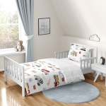 Product: Sweet Jojo Designs Construction Truck Boy Toddler Kid Childrens Comforter Bedding Set - 5 Pieces Comforter, Sham and Sheets - Grey Yellow Orange Red and Blue Transportation Chevron Arrow