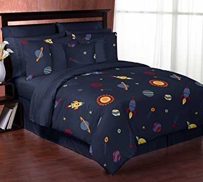Space Galaxy Storage Bins, Navy Blue Planets Organizer Bins, Sweet Jojo Designs Set of 2, 11in x 10.5in x 10.5in 13 Product: Sweet Jojo Designs Navy Blue Planets Organizer Storage Bins for Space Galaxy Collection - Set of 2