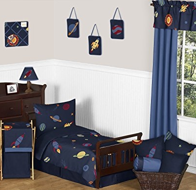 Space Galaxy Storage Bins, Navy Blue Planets Organizer Bins, Sweet Jojo Designs Set of 2, 11in x 10.5in x 10.5in 11 Product: Sweet Jojo Designs Navy Blue Planets Organizer Storage Bins for Space Galaxy Collection - Set of 2