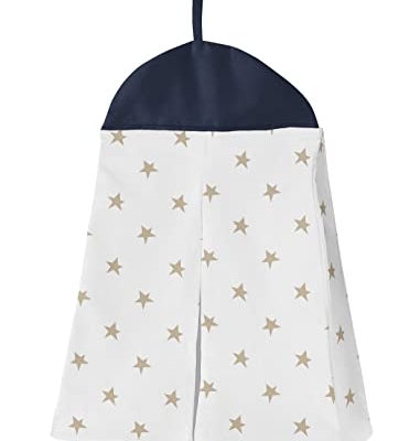 Product: Sweet Jojo Designs Navy Blue Star Moon Boy Girl Gender Neutral Baby Crib Bedding Set Infant Nursery Room BreathableBaby Breathable Mesh Crib Liner Blanket Fitted Sheet Skirt 6p Celestial Shabby Chic