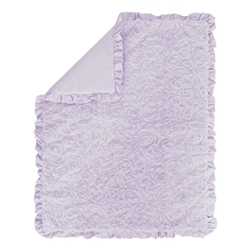 Sweet Jojo Designs Purple Floral Rose Girl Baby Crib Bedding Set, BreathableBaby Mesh Crib Liner, Lavender Princess Nursery, 6pc 3 Product: Sweet Jojo Designs Purple Floral Rose Girl Baby Crib Bedding Set Infant Nursery Room BreathableBaby Breathable Mesh Crib Liner 6p Solid Light Lavender Flower Elegant Princess Vintage Boho Shabby Chic