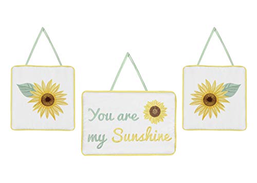 Baby Girl Nursery Crib Bedding Set, Sweet Jojo Designs Sunflower Boho Floral, Farmhouse Yellow Green White, 11 Pieces 52x28in 7 Product: Sweet Jojo Designs Yellow, Green and White Sunflower Boho Floral Baby Girl Nursery Crib Bedding Set - 11 Pieces - Farmhouse Watercolor Flower