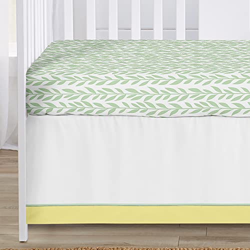 Product: Sweet Jojo Designs Yellow, Green and White Sunflower Boho Floral Baby Girl Nursery Crib Bedding Set - 4 Pieces - Farmhouse Watercolor Flower