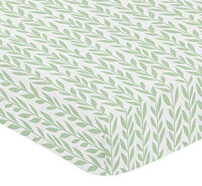Product: Sweet Jojo Designs Yellow, Green and White Sunflower Boho Floral Baby Girl Nursery Crib Bedding Set - 4 Pieces - Farmhouse Watercolor Flower