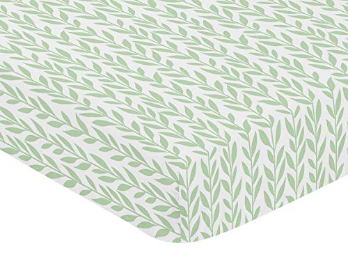 Product: Sweet Jojo Designs Yellow, Green and White Sunflower Boho Floral Baby Girl Nursery Crib Bedding Set - 4 Pieces - Farmhouse Watercolor Flower
