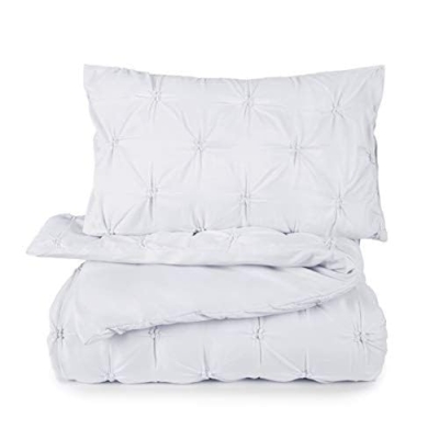 Product: Tadpoles 2 Piece Toddler Gathered Duvet Cover Set, White