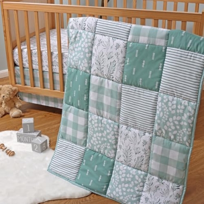 Product: The Peanutshell 3 Piece Baby Crib Bedding Set for Boys & Girls - Newborn, Infant & Toddler Nursery Bed Set Decor with Fitted Crib Sheet, Dust Ruffle, Comforter