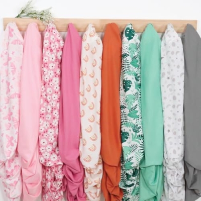 Floral Pink Crib Sheet Set, 4 Pack Baby Girl Nursery Bedding, Soft Pink Beige Tan, 52x28in 13 Product: The Peanutshell 4-Pack Fitted Crib Sheet Set - Super Soft & Breathable Baby Girl Crib Sheets, Nursery Decor, Fit for Standard Mattress Cover- Whimsical Floral
