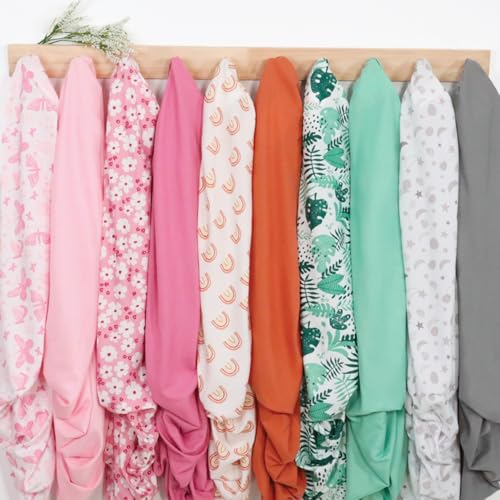 Floral Pink Crib Sheet Set, 4 Pack Baby Girl Nursery Bedding, Soft Pink Beige Tan, 52x28in 6 Product: The Peanutshell 4-Pack Fitted Crib Sheet Set - Super Soft & Breathable Baby Girl Crib Sheets, Nursery Decor, Fit for Standard Mattress Cover- Whimsical Floral