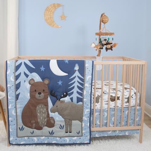 The Peanutshell 4 Piece Baby Crib Bedding Set for Boys - Newborn, Infant & Toddler Nursery Bed Set with Fitted Crib Sheet, Dust Ruffle, Comforter, Mobile - Woodland Nursery Decor - Crib Bedding Sets Product: The Peanutshell 4 Piece Baby Crib Bedding Set for Boys - Newborn, Infant & Toddler Nursery Bed Set with Fitted Crib Sheet, Dust Ruffle, Comforter, Mobile - Woodland Nursery Decor