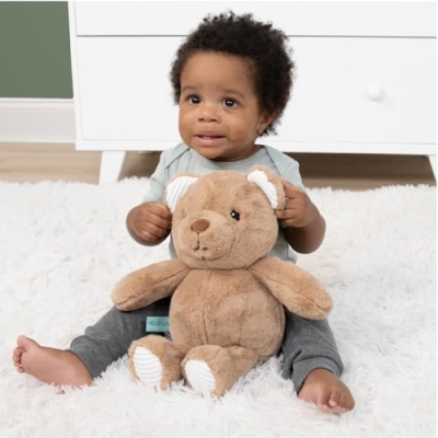 Baby Crib Bedding Set for Boys, Woodland Camo Nursery Decor, Bear Fox Deer Quilt, 4 Piece, Standard Crib 28 x 52 in 13 Product: The Peanutshell 4 Piece Baby Crib Bedding Set for Boys - Newborn, Infant & Toddler Nursery Bed Set with Fitted Crib Sheet, Dust Ruffle, Comforter, Plush Bear - Woodland Camo Nursery Decor
