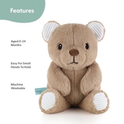 Peanutshell Woodland Baby Crib Bedding Set, Boys Blue Nursery Decor, Quilt Sheet Bed Skirt Bear Toy, 28x52in 11 Product: The Peanutshell 4 Piece Baby Crib Bedding Set for Boys - Newborn, Infant & Toddler Nursery Bed Set with Fitted Crib Sheet, Dust Ruffle, Comforter, Plush Bear- Woodland Nursery Decor