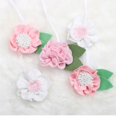 Product: The Peanutshell 4 Piece Baby Crib Bedding Set for Girls - Newborn, Infant & Toddler Nursery Bed Set with Fitted Crib Sheet, Dust Ruffle, Comforter, Mobile - Butterfly Floral Nursery Decor