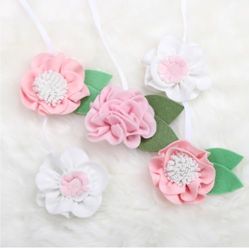 Product: The Peanutshell 4 Piece Baby Crib Bedding Set for Girls - Newborn, Infant & Toddler Nursery Bed Set with Fitted Crib Sheet, Dust Ruffle, Comforter, Mobile - Butterfly Floral Nursery Decor