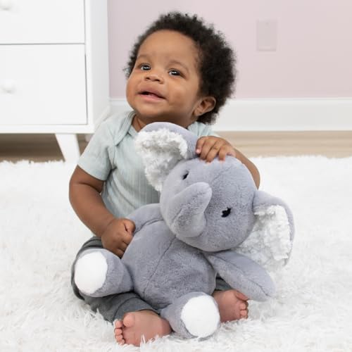 Peanutshell Safari Jungle Baby Crib Bedding Set for Girls, Blush White 4 Piece Nursery Decor, 28x52in 6 Product: The Peanutshell 4 Piece Baby Crib Bedding Set for Girls - Newborn, Infant & Toddler Nursery Bed Set with Fitted Crib Sheet, Dust Ruffle, Comforter, Plush Elephant - Safari Jungle Nursery Decor