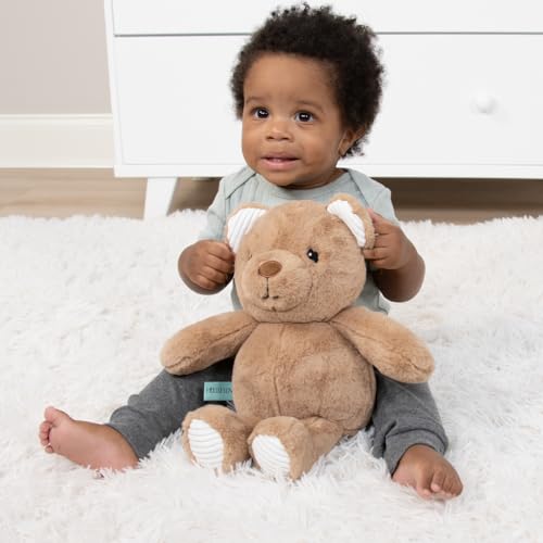 Product: The Peanutshell 4 Piece Baby Crib Bedding Set - Newborn, Infant & Toddler Nursery Bed Set with Fitted Crib Sheet, Bed Skirt, Teddy Bear Plush Toy, Comforter - Bohemian Stars Nursery Decor