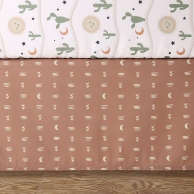Joshua Tree Crib Bedding Set, Neutral Nursery Quilt 5 Piece, Desert Boho Baby Bedding, 20.5cm 10 Product: The Peanutshell 5 Piece Baby Crib Bedding Set for Boys & Girls - Newborn, Infant & Toddler Nursery Bed Set Decor with Fitted Crib Sheets, Blanket, Dust Ruffle Comforter - Joshua Tree