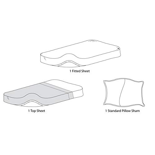 Product: TL Care 100% Natural Cotton Jersey Knit 3-Piece Toddler Sheet Set, Gray, Soft Breathable, for Boys and Girls