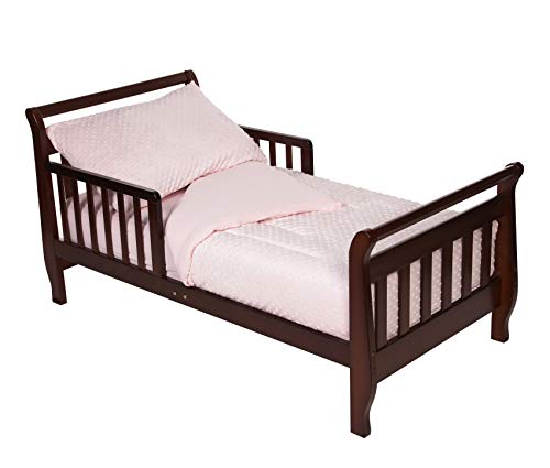 TL Care Minky Dot Chenille 4 Piece Toddler Bedding Set, Pink, for Boys and Girls - Crib Bedding Sets Product: TL Care Minky Dot Chenille 4 Piece Toddler Bedding Set, Pink, for Boys and Girls