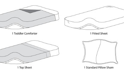 Product: TL Care Minky Dot Chenille 4 Piece Toddler Bedding Set, White, for Boys and Girls
