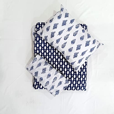100% Pure Cotton Crib Bedding Set, Block Print Baby Nursery Comforter Set, Natural Dyes Pattern 5, 40x48in 52x28x8in 13x19in 9 Product: Trade Star 100% Pure Cotton Crib Baby Bedding Set for Toddler Block Print 3 Pcs Comforter Set Natural Dyes Baby Bedding Nursery Decor Set for Kids Everyday Bedding Set (Pattern - 5)