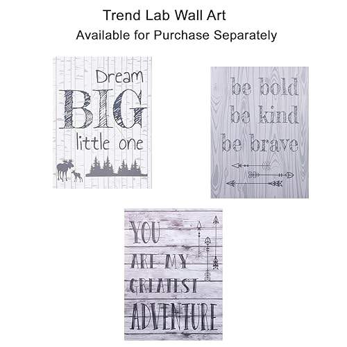 Trend Lab Lumberjack Moose 3 Piece Crib Bedding Set, Gender-Neutral Woodland Nursery, Quilt Sheet Skirt, 35in x 45in 8 Product: Trend Lab Lumberjack Moose 3 Piece Crib Bedding Set, Gender-Neutral Color Palette, Includes Quilt, Fitted Crib Sheet and Skirt