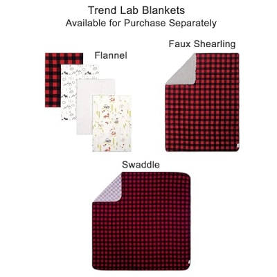 Trend Lab Lumberjack Moose 3 Piece Crib Bedding Set, Gender-Neutral Woodland Nursery, Quilt Sheet Skirt, 35in x 45in 19 Product: Trend Lab Lumberjack Moose 3 Piece Crib Bedding Set, Gender-Neutral Color Palette, Includes Quilt, Fitted Crib Sheet and Skirt