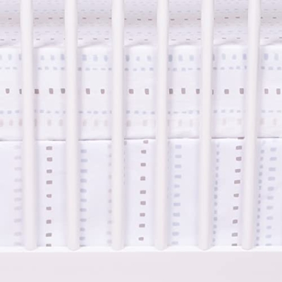 Trend Lab Simple Safari Blue Baby Crib Bedding Set for Boys, Reversible Quilt, 2 Fitted Crib Sheets, Dust Ruffle, 28 x 52 in 13 Product: Trend Lab Modern Baby Crib Bedding Set for Boys | Simple Safari 4 Piece Nursery Décor Quilt, 2 Fitted Crib Sheets, and Dust Ruffle Skirt - Blue, 80015
