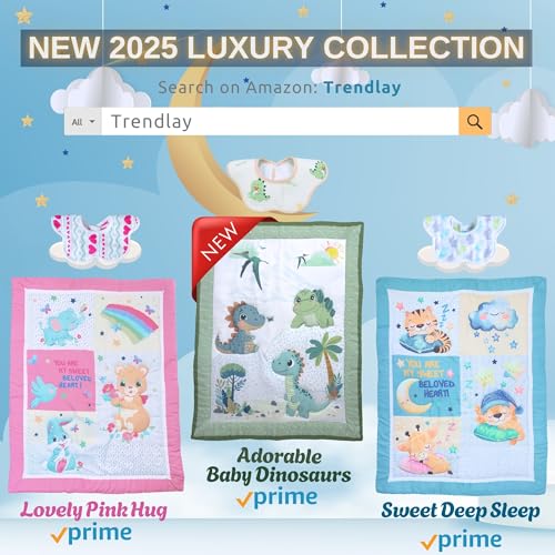 Unisex Baby Crib Bedding Set, 4 Piece Nursery Bedding, Soft Breathable Standard Crib Mattress, 52 x 28 in. 6 Product: TrenD'Lay 4 Piece Baby Crib Bedding Set for Boys or Girls, Crib Set, Baby Bedding Set, Boy Crib Bedding Set, Crib Set, Juego de cuna para Bebe.
