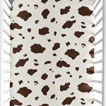 Product: Wild West Cowboy Fitted Crib Sheet for Baby and Toddler Bedding Sets by Sweet Jojo Designs - Cow Print