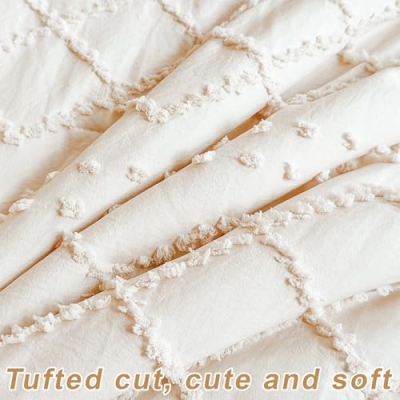 Beige Ruffle Crib Bedding Set, 3 Piece Nursery Quilt Fitted Sheet Crib Skirt, Soft Neutral Boho, Standard Crib 33in x 42in 10 Product: Wowelife Crib Bedding Set for Girls, 3PCs Boho Crib Comforter Set Beige, Ruffle Baby Bedding Set Nursery Bedding Sets for Baby Girls and Boys, Include Quilted Comforter, Crib Skirt and Sheet, Beige