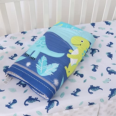 Product: Wowelife Dinosaur Crib Bedding Set for Boys Blue, Premium 3-Piece Baby Bedding Set, Nursery Crib Set, Newborn, Infant & Toddler Nursery Bed Set, Blue Dinosaur