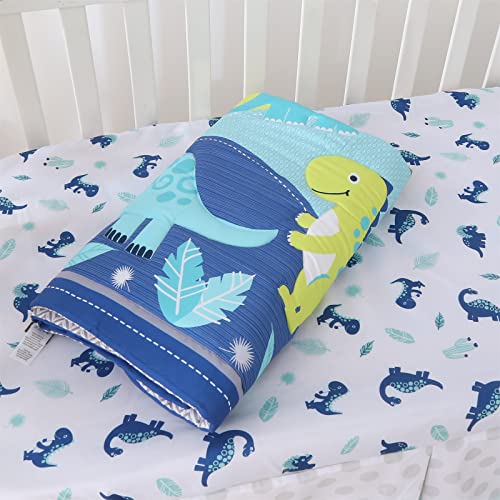 Product: Wowelife Dinosaur Crib Bedding Set for Boys Blue, Premium 3-Piece Baby Bedding Set, Nursery Crib Set, Newborn, Infant & Toddler Nursery Bed Set, Blue Dinosaur