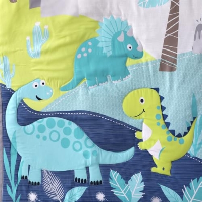 Product: Wowelife Dinosaur Crib Bedding Set for Boys Blue, Premium 3-Piece Baby Bedding Set, Nursery Crib Set, Newborn, Infant & Toddler Nursery Bed Set, Blue Dinosaur